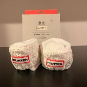 Hunter kids cable knit boot socks